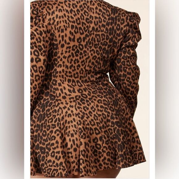 NWT Plus Size Leopard blazer / Dress - Picture 7 of 7